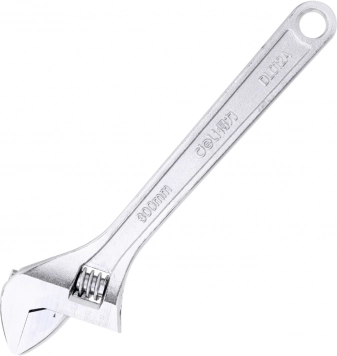 justerbar skruenøgle 12" deli tools sølvfarvet