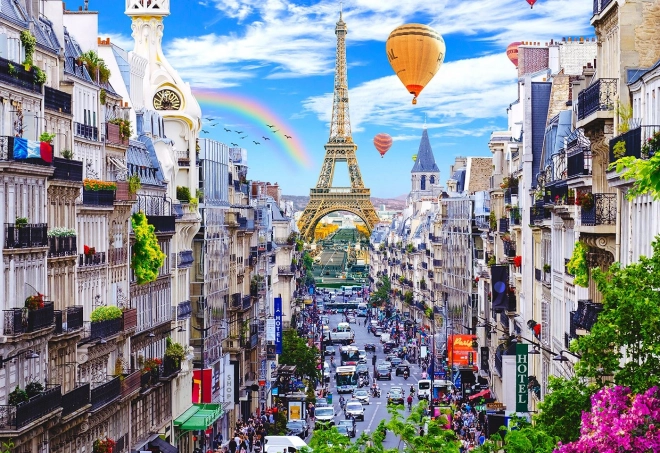 Træpuslespil travlt Paris 2i1