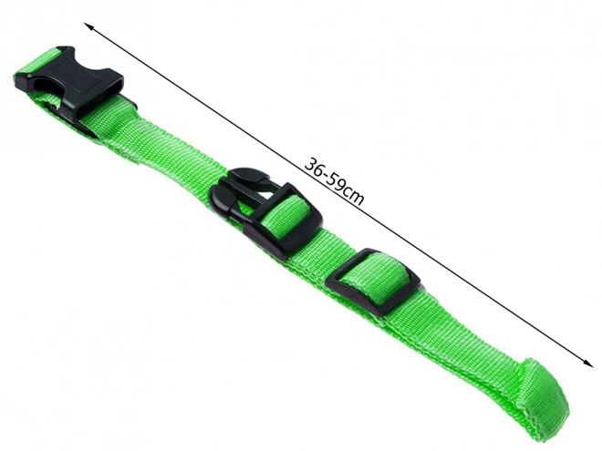 LED lysende halsbånd til hunde og katte justerbart 59 cm