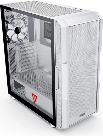 Moderne udstyr: USB‑C, hærdet glas og vertikal GPU