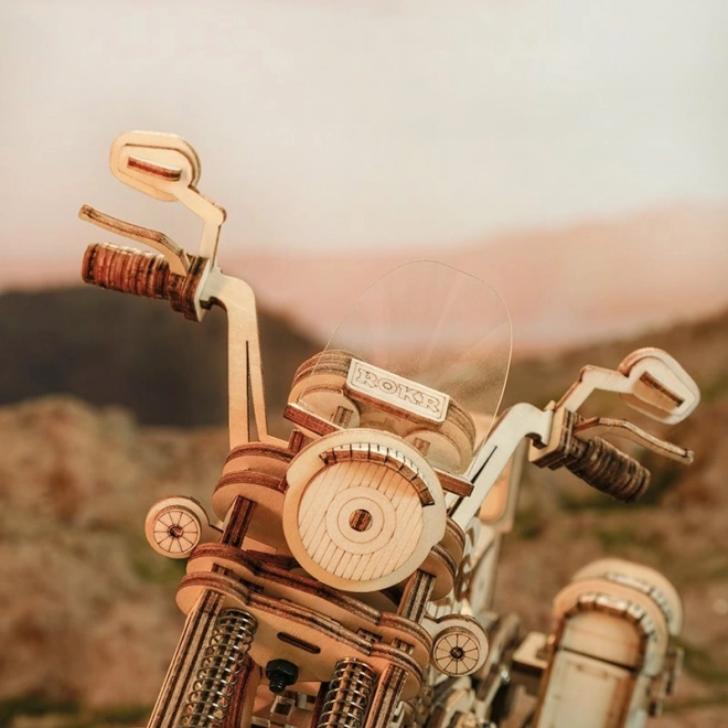 Motorcykel Cruiser LK504 - 3D træbyggesæt