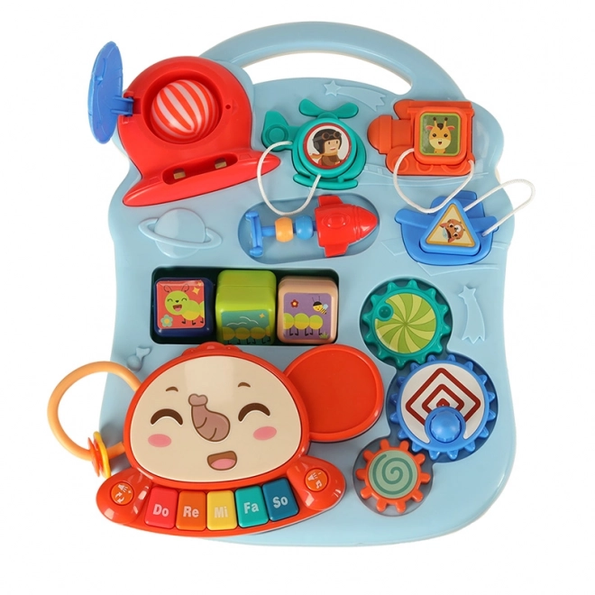 Multifunktionelt baby walker og interaktivt bord 5i1