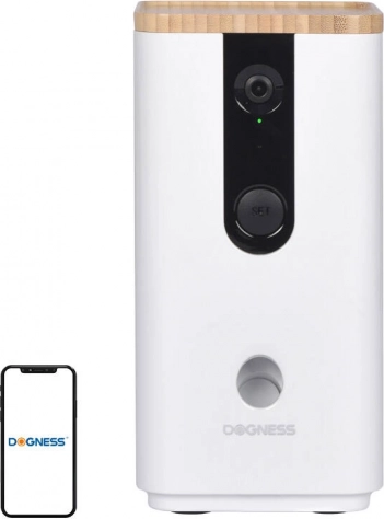 Smart foderdispenser med kamera Dogness T03 (hvid)