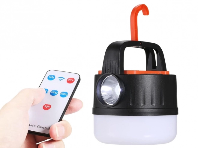 Genopladelig LED-campinglampe med fjernbetjening