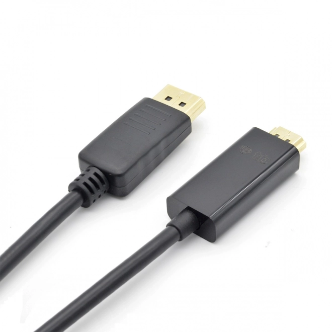 Kabel DisplayPort til HDMI 1,8m sort