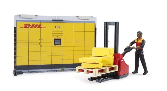Bruder BWORLD Pakke Butik DHL med tilbehør