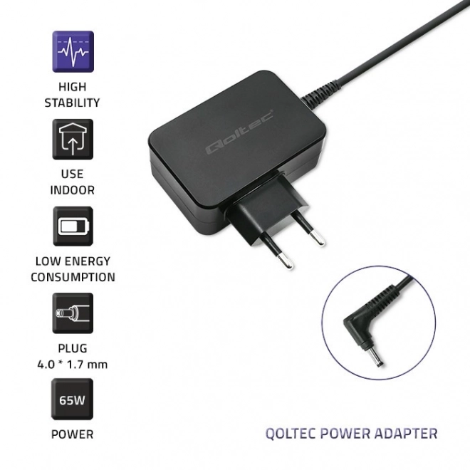Strømforsyningsadapter Qoltec til Lenovo 65W 20V 3.25A
