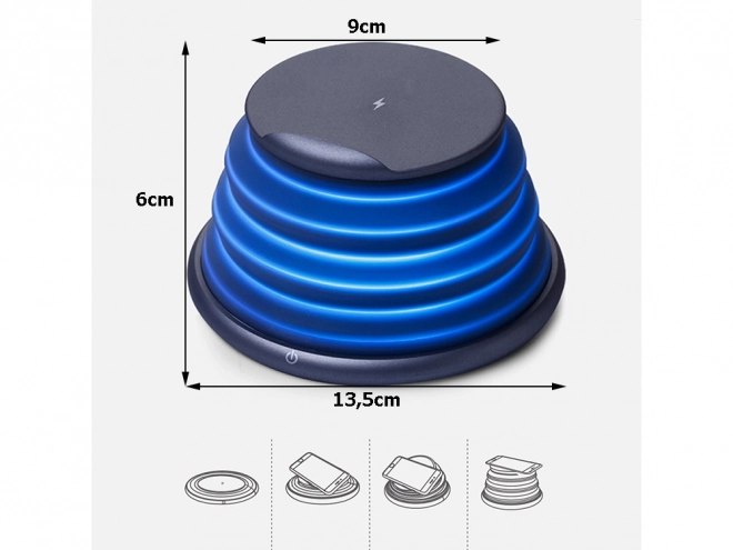 Trådløs induktiv oplader Qi 10W USB-C