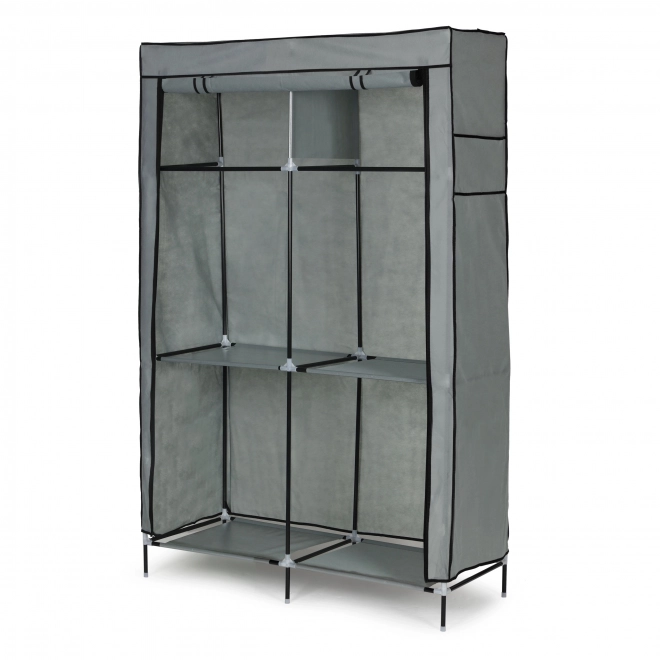 Tekstil-garderobe - stor tekstil-garderobe med hylder til tøj og sko