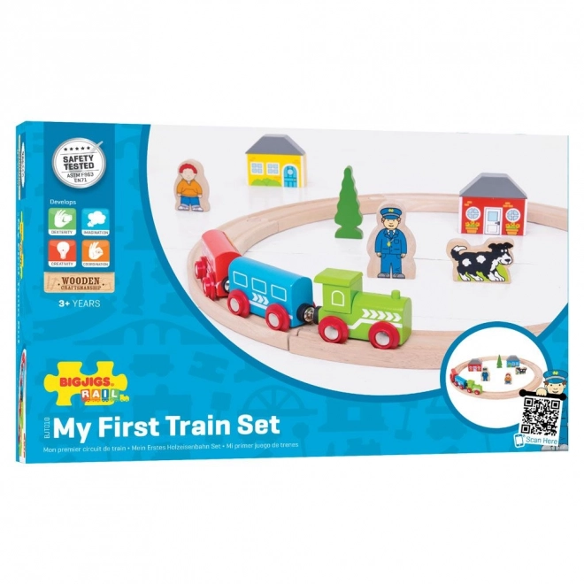 Bigjigs Rail Mit første togbane 19 dele
