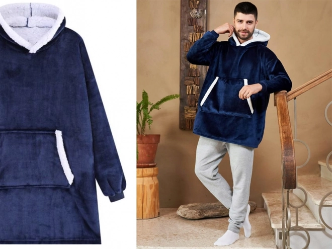 Varm oversize sweatshirt-tæppe 2 i 1