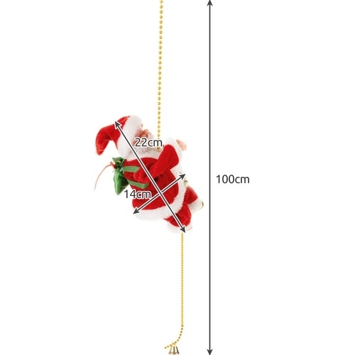 Mikuláš klatrer på det gyldne reb - juledekoration