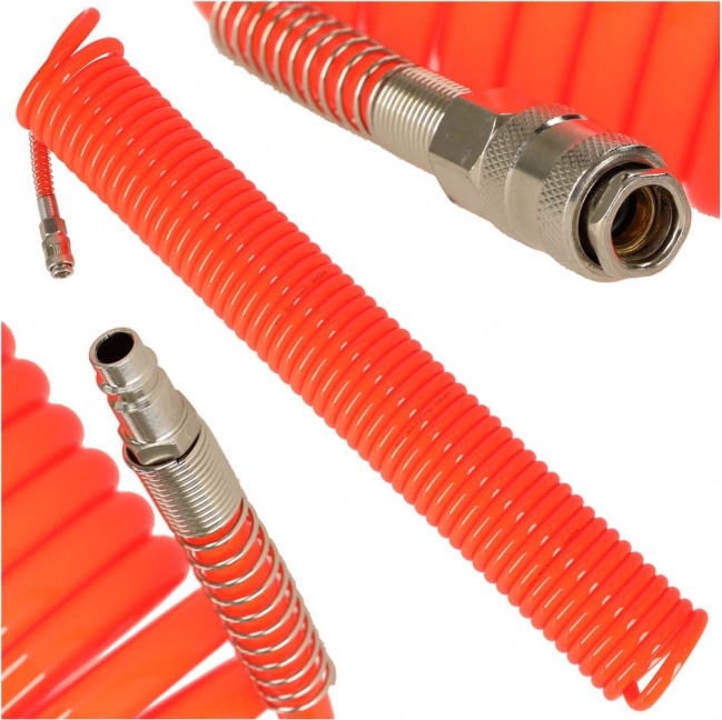 Spiralformet pneumatisk slange til kompressor 12 mm, 15 m Kafuwell