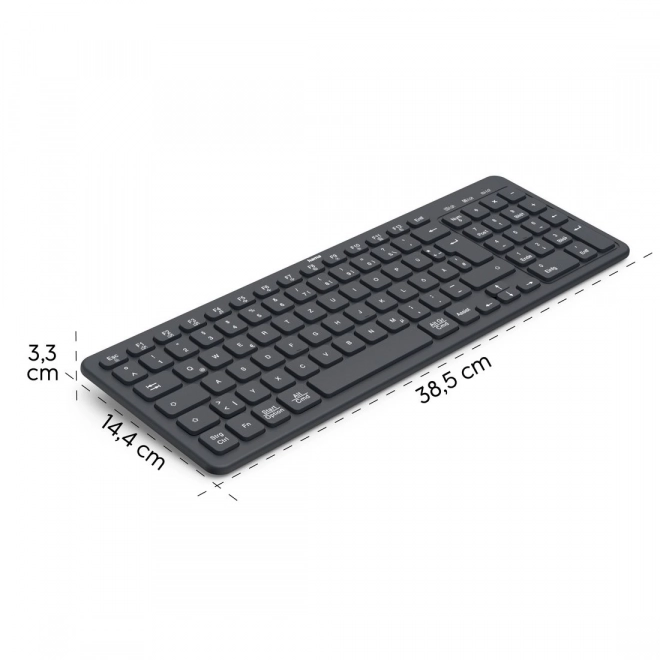 Trådløst tastatur Hama WK-300 sort
