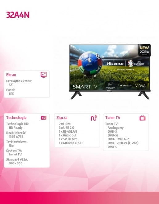 Hisense LED TV 32 tommer
