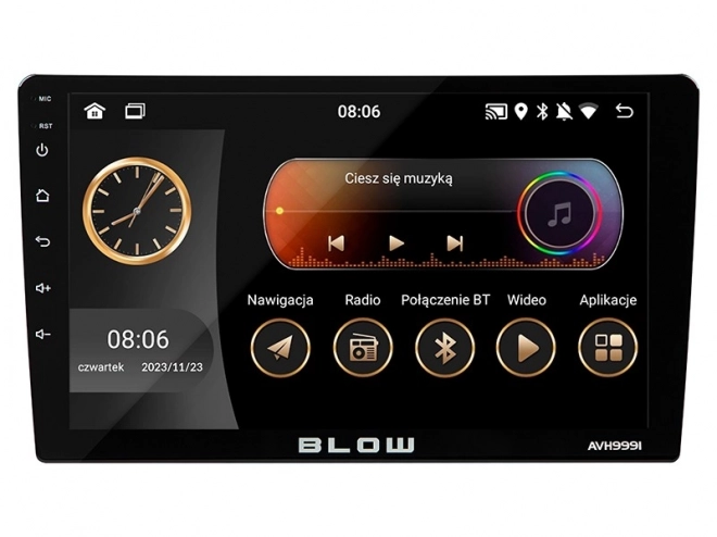 Bilradio system 9 tommer med Android, WiFi, GPS og CarPlay