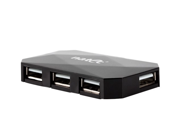 USB-hub 4 porte LOCUST USB 2.0 sort