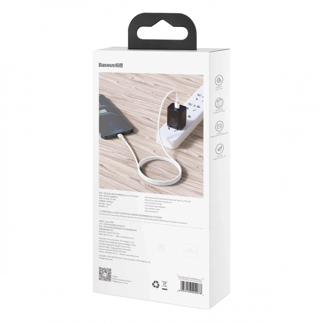 USB-C kabel til Lightning Baseus Cafule med hurtig opladning 20W, 1m