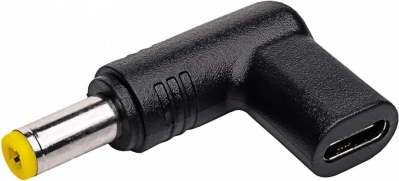 USB‑C-adapter til 5,5 × 2,5 mm til bærbare computere