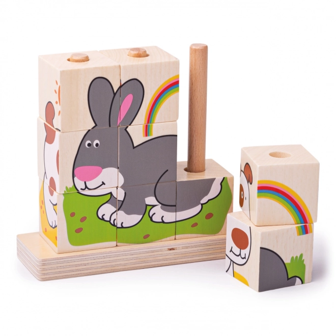Bigjigs Baby Stableklodser Dyr