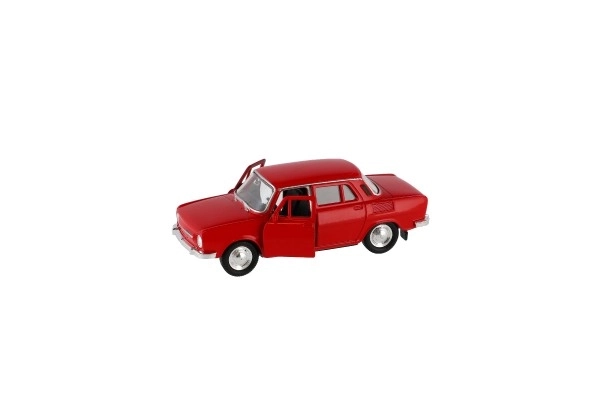 Auto Welly Škoda 100 metal/plast 11cm 1:34 med fri drift mulighed 4 farver 15x7x7cm