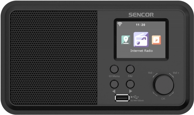 Internet radio Sencor med 4 W effekt og WiFi