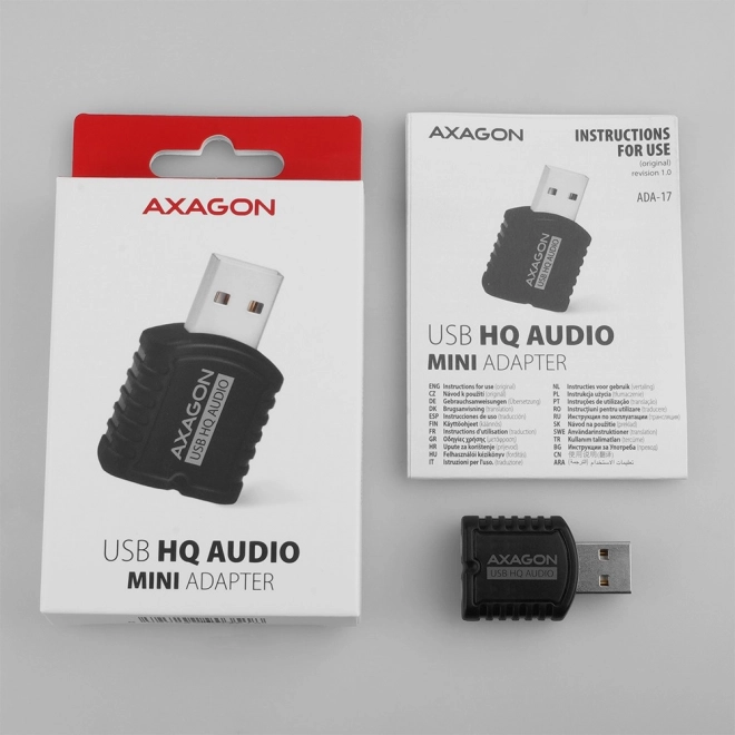 Usb lydadapter Axagon HQ mini
