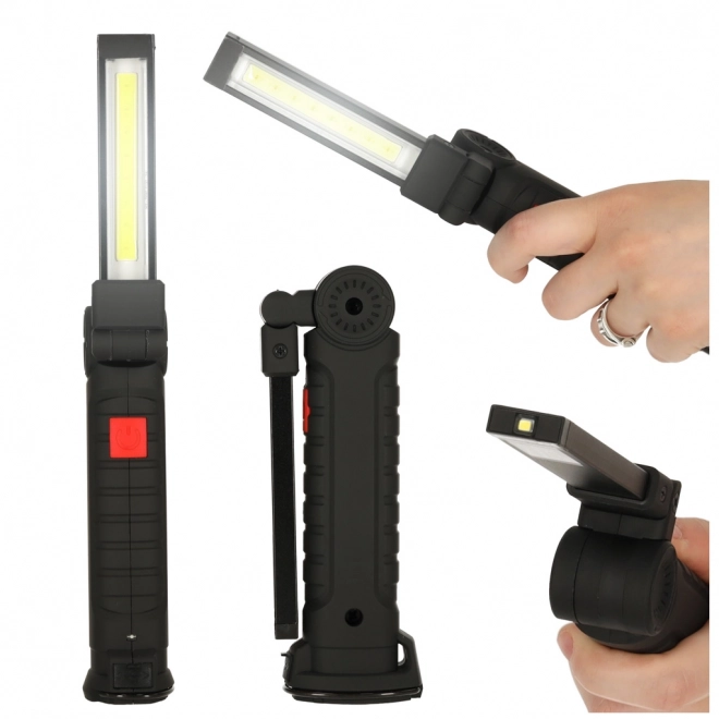 USB arbejds-LED lommelygte med magnet og batteri