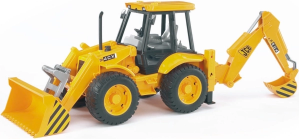 Realistisk JCB 4CX læssemaskine til actionfyldt leg
