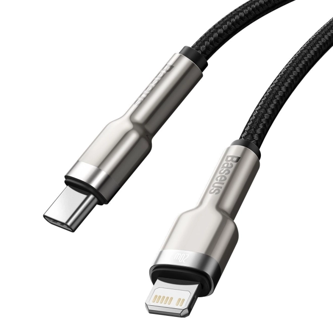 Baseus USB-C til Lightning kabel Cafule 20W, 2m sort