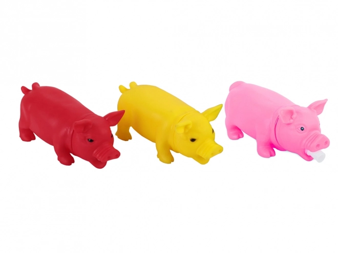 Squeaky gummilegetøj til hunde i form af en gris