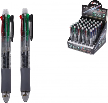 Mekanisk blyant 0,7 mm og firefarvet kuglepen