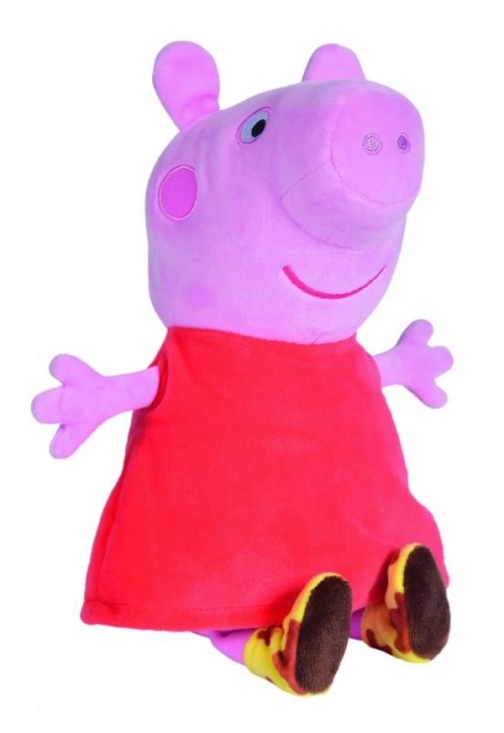 Plysbamse Peppa Pig med lyd, 22 cm