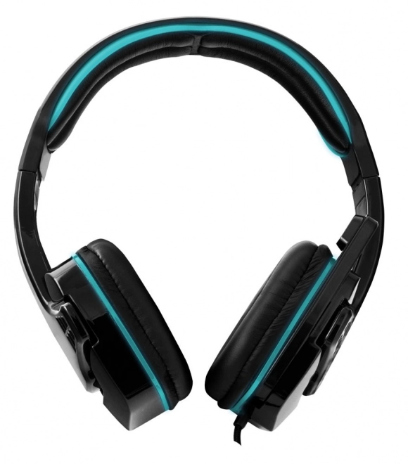 Gaming-headset med mikrofon ravn blå