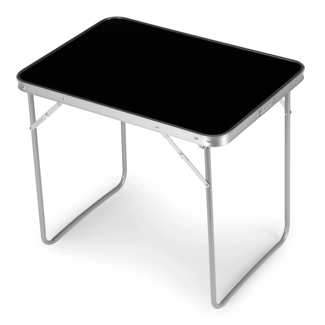 Turistbord sammenklappeligt picnicbord, bordplade 80x60 cm sort