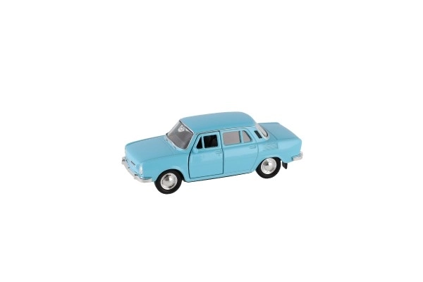 Auto Welly Škoda 100 metal/plast 11cm 1:34 med fri drift mulighed 4 farver 15x7x7cm
