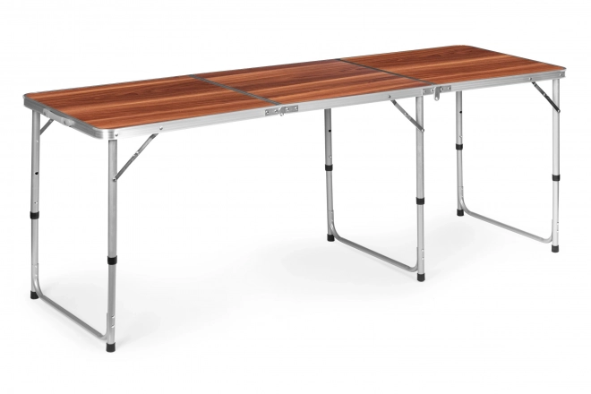 Foldbar turistbord 180 x 60 cm brun