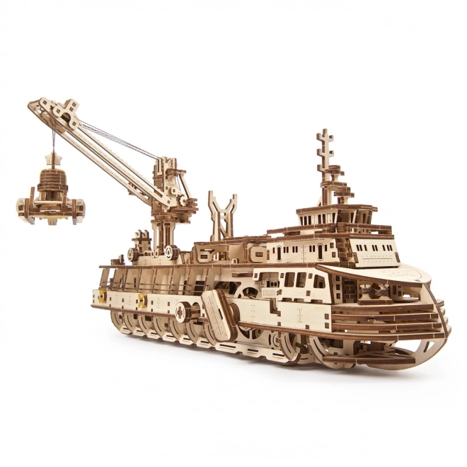 Ugears 3D puslespil - Forskningsdamper 575 dele