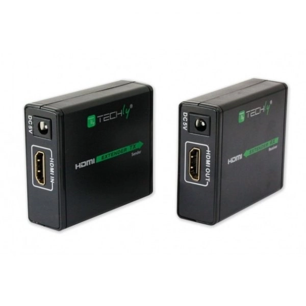 HDMI Extender til overførsel via Cat.6/6a/7 kabel, op til 60m, FullHD 3D, sort