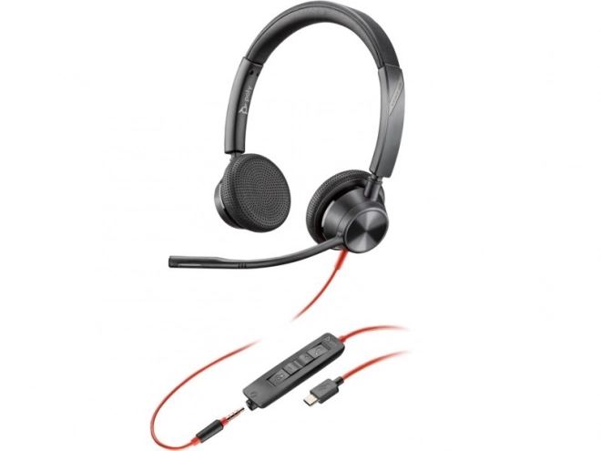 Hovedtelefoner Poly Blackwire 3325 med USB-C/A adapter