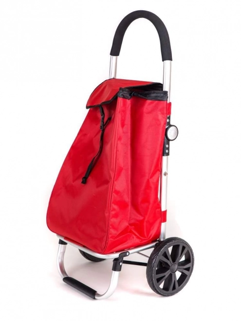 Indkøbstaske 98 x 48 x 36 cm, foldbar, rød