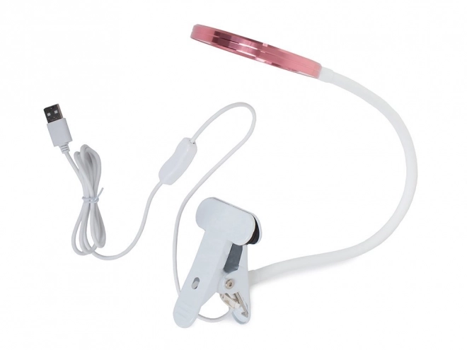 Bord LED-lampe med fleksibelt klip