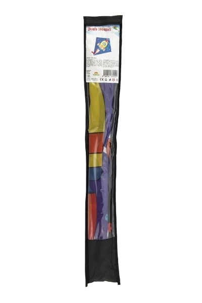 Flyvende drage med rumraket motiv - 70 x 60 cm