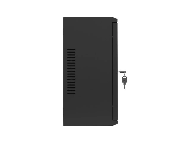 Vægmonteret rackskab 19 tommer 4U+3U 540x200 lav profil sort