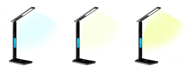 Bordlampe med trådløs oplader LEDITOU sort