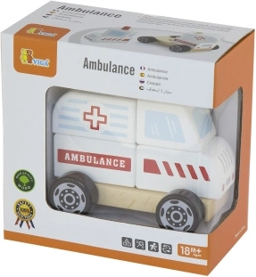 Træpuslespil - ambulance