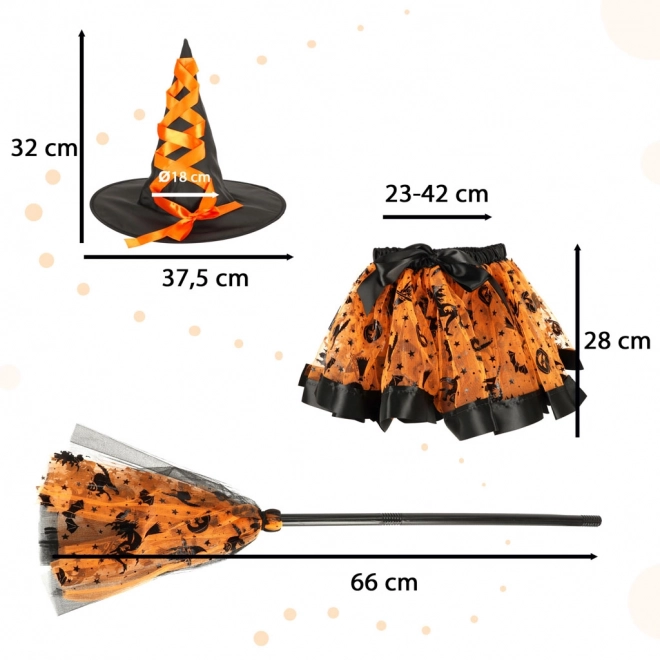 Karnivalskostume heks orange