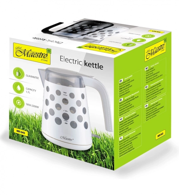 Elektrisk kedel 1,7l 2200W "DROPS" MR-045-WHITE