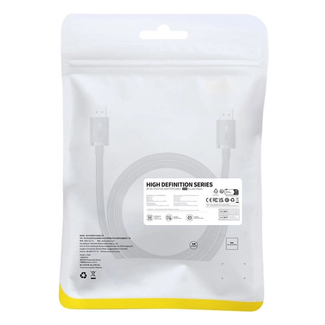 Kabel DisplayPort 8K 1,5 m Baseus High Definition