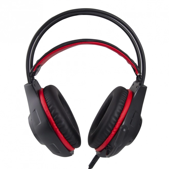 Gaming headset med mikrofon Deathstrike rød